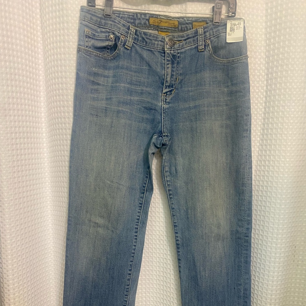 Seven Jeans Women's Size 8 Straight Light Faded Denim